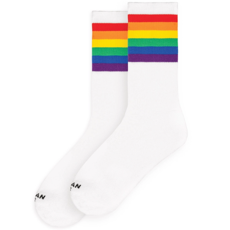 American Socks - Rainbow Pride White - Socks