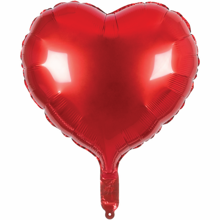 Folien Herzbalon rot